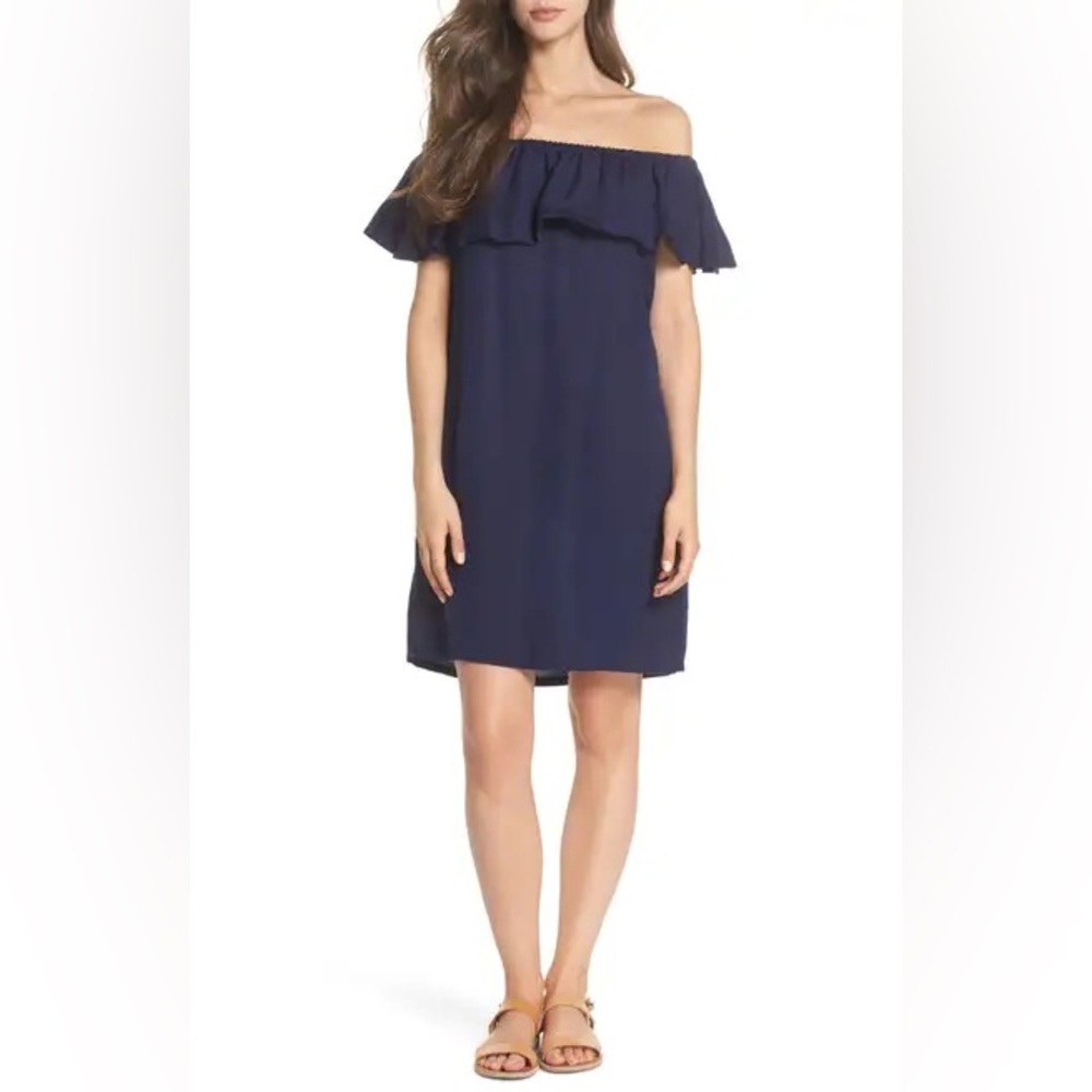 NWOT Tommy Bahama Linen Blend Off the Shoulder Cover-Up Dress